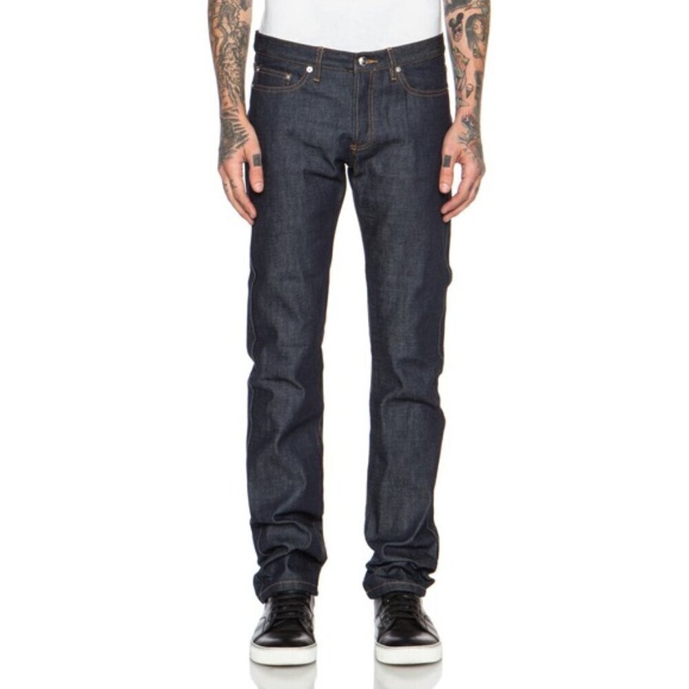 NWT A.P.C. Men's New Cure H Jean Tres Etroit Sz 24 Indigo